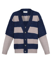 Knitted Cardigan Double-Sleeve (Multi)