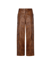 Military Leather Trousers (Brown)
