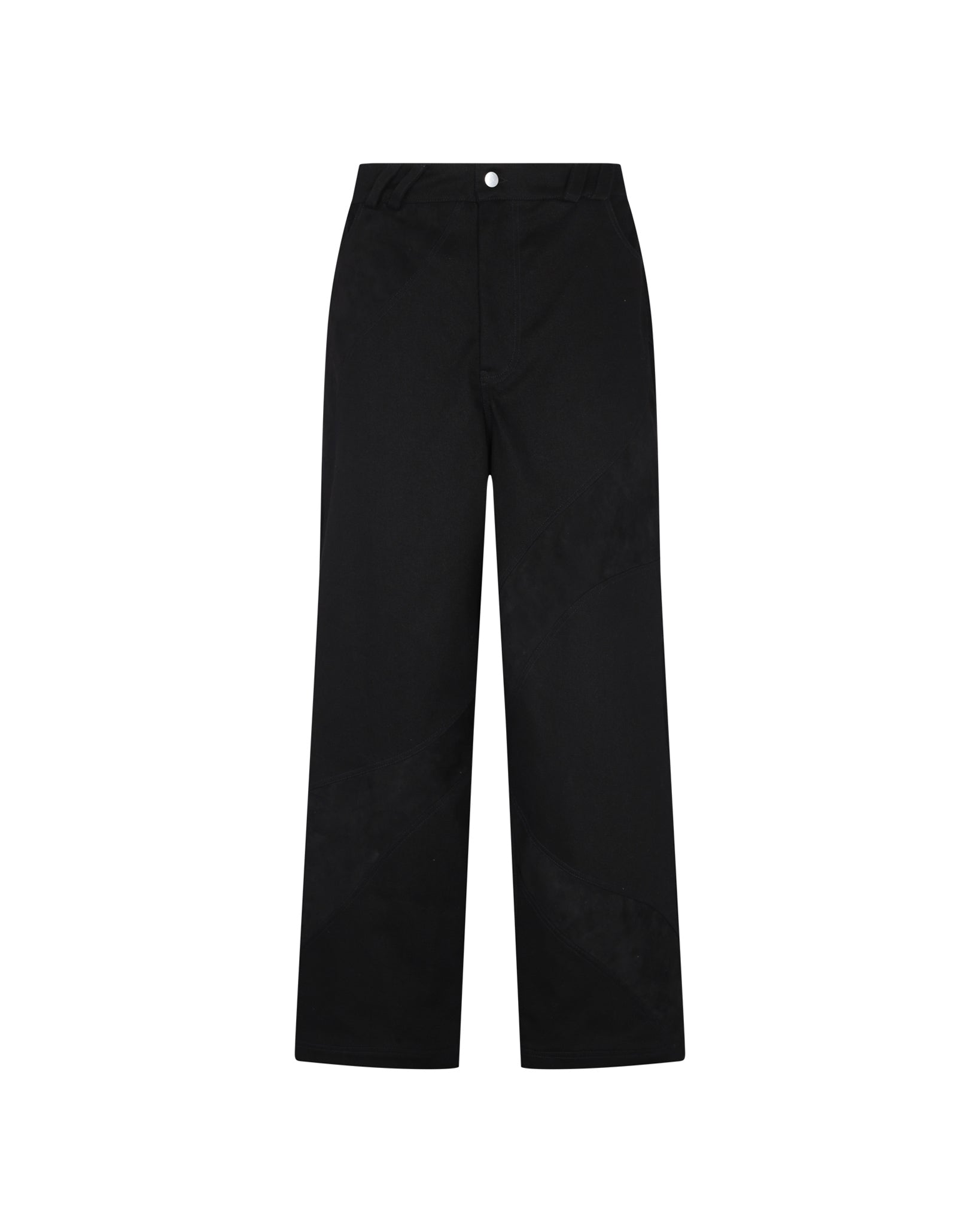 Suede Denim Trousers (Black)