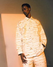 Burnt Layered Button Down