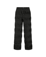 Pintack Denim Trousers (Black)