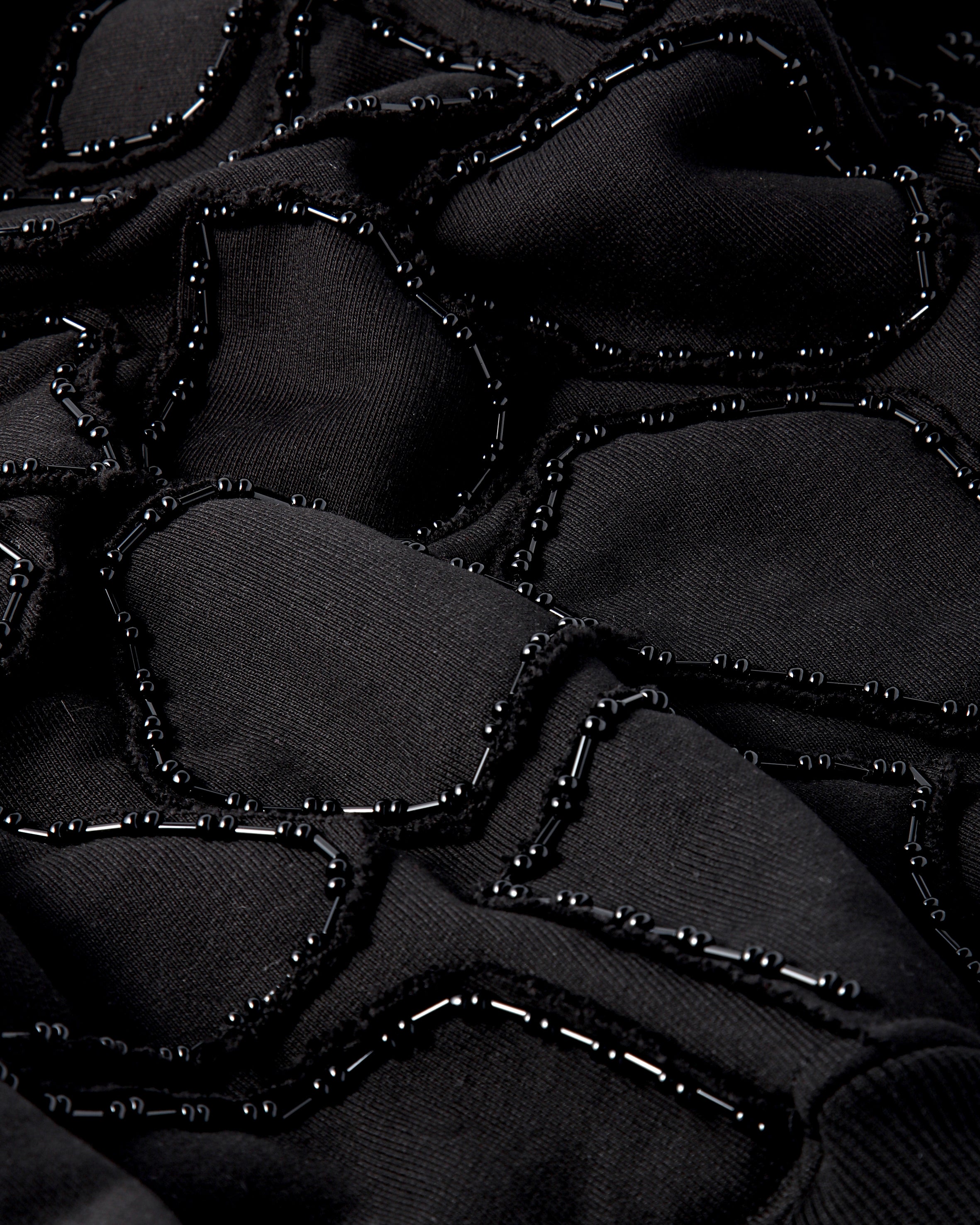 Hand-Beaded Mosaic Hoodie