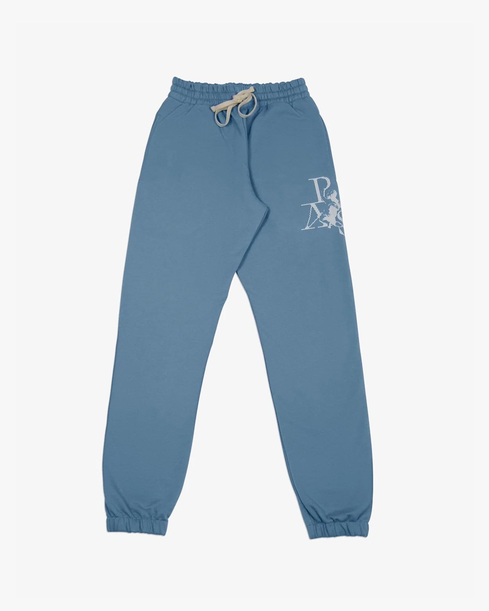 Sweatpant Angel & Letters (Heather Blue)