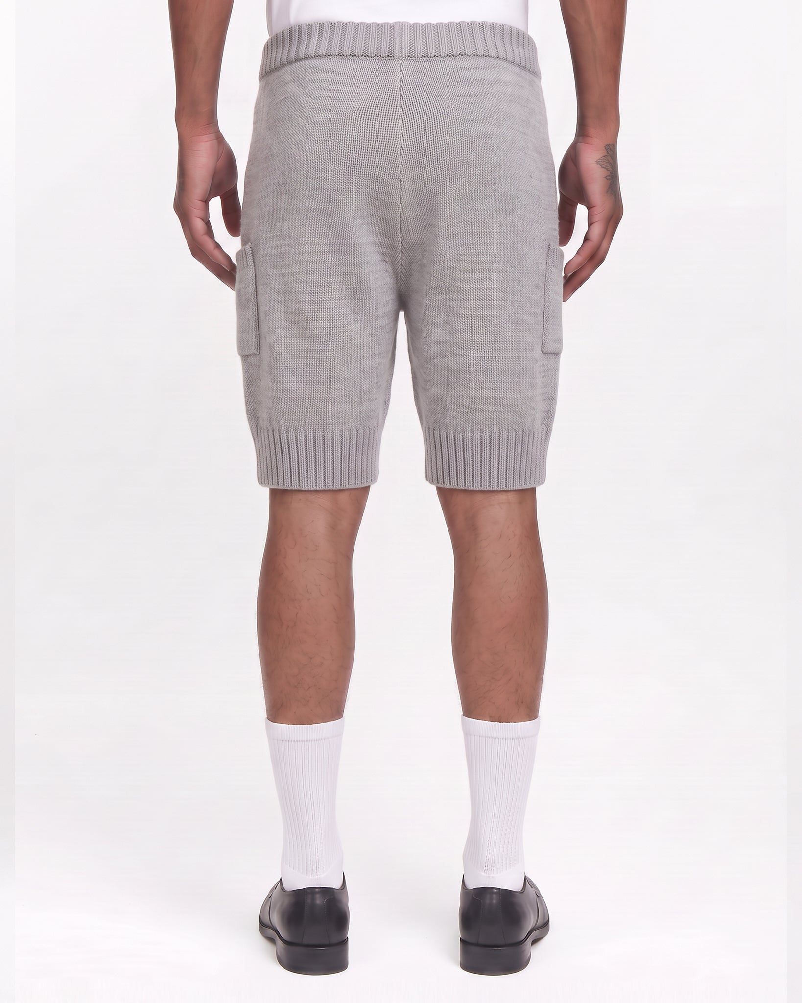 Knitted Shorts (Pearl Grey)