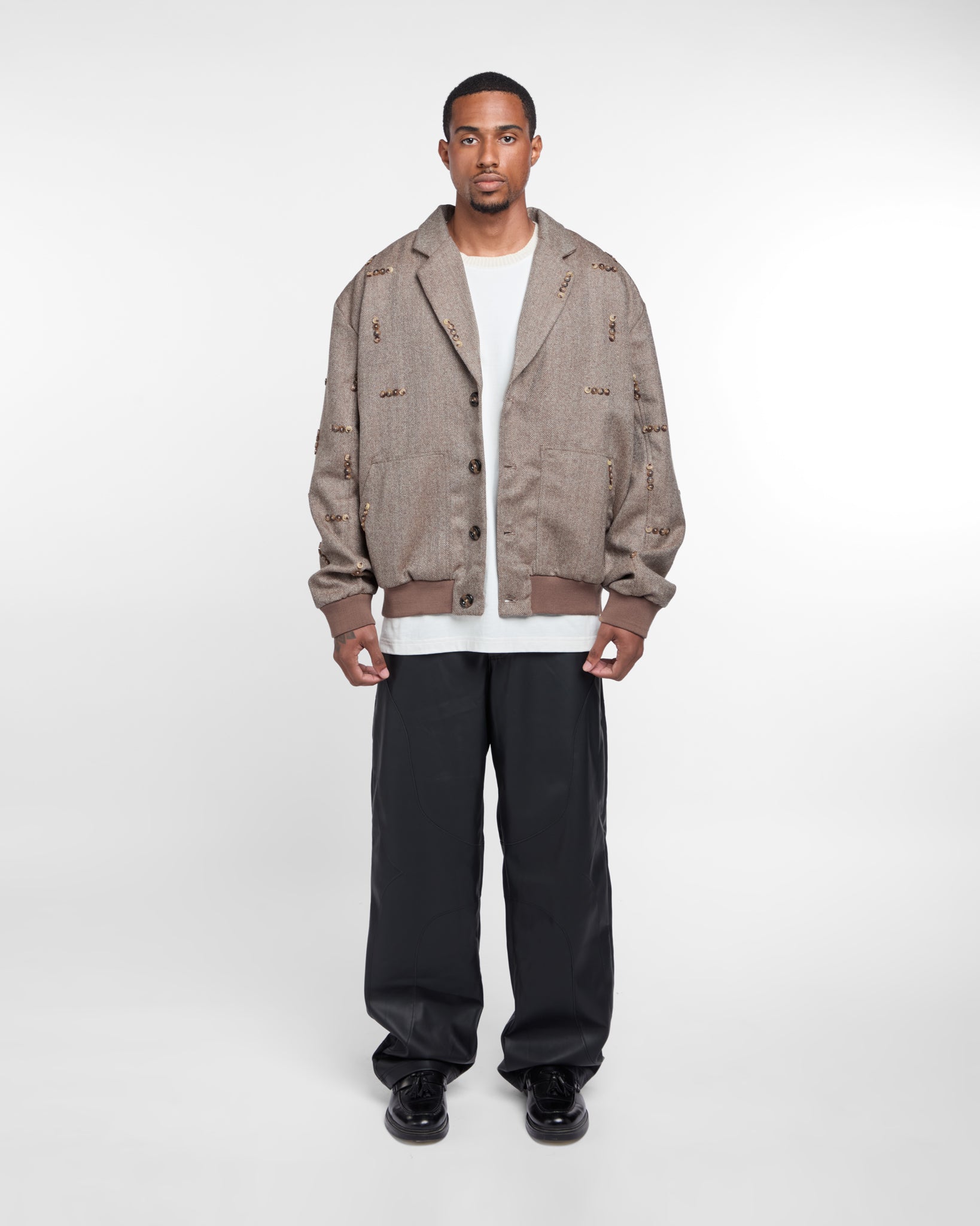 Button Pattern Jacket (Beige)