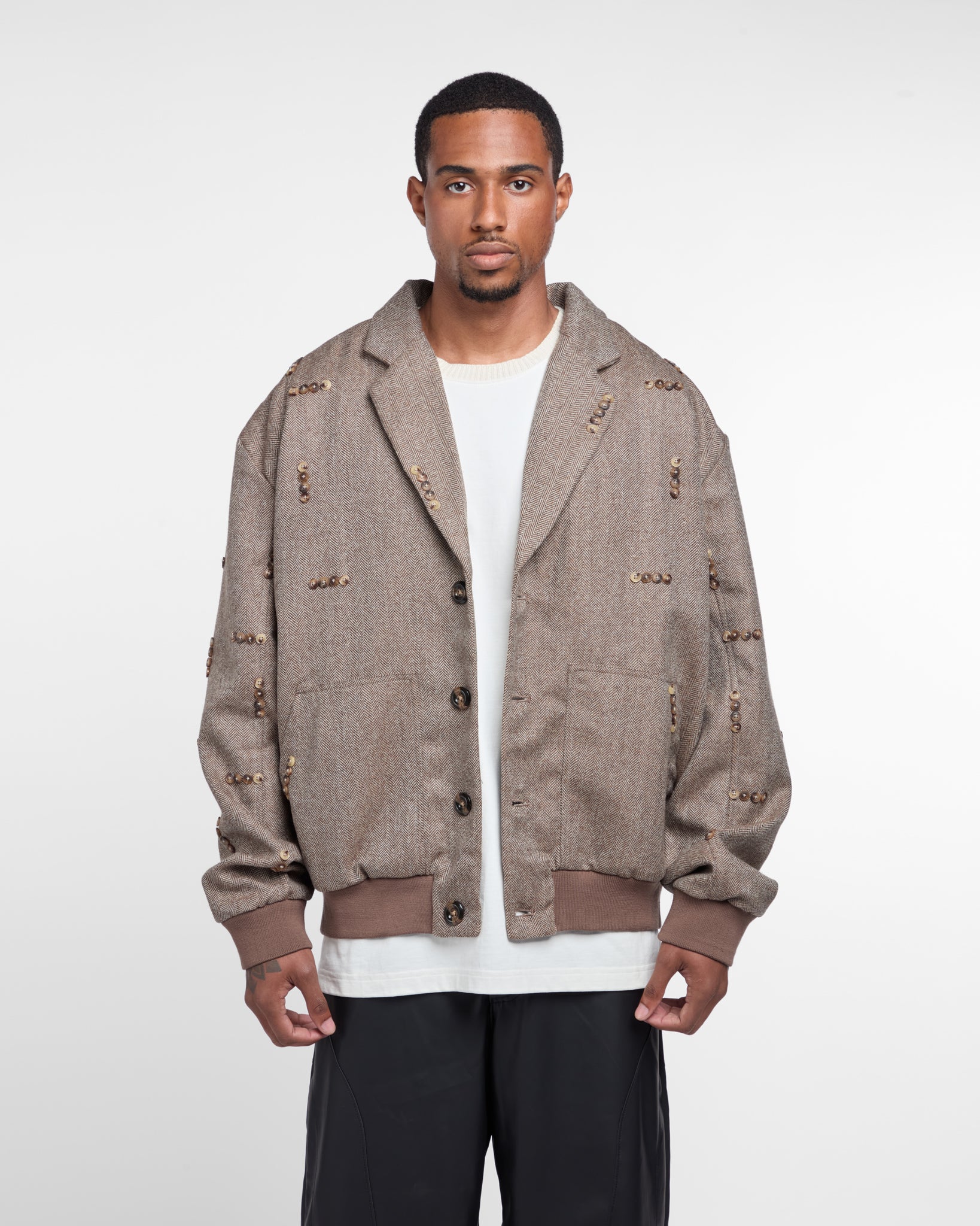 Button Pattern Jacket (Beige)