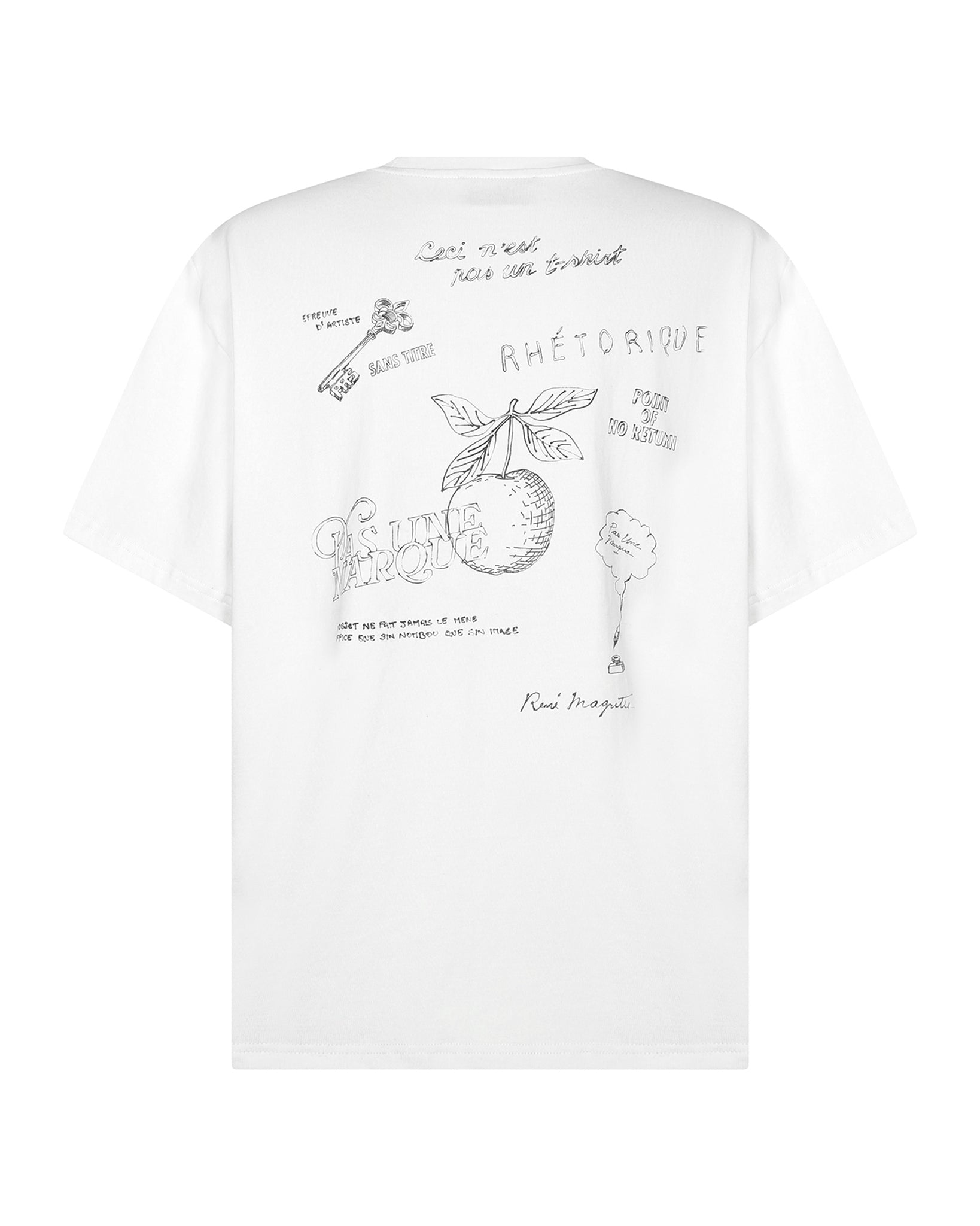 Apple Rene Magritte Tee (White)