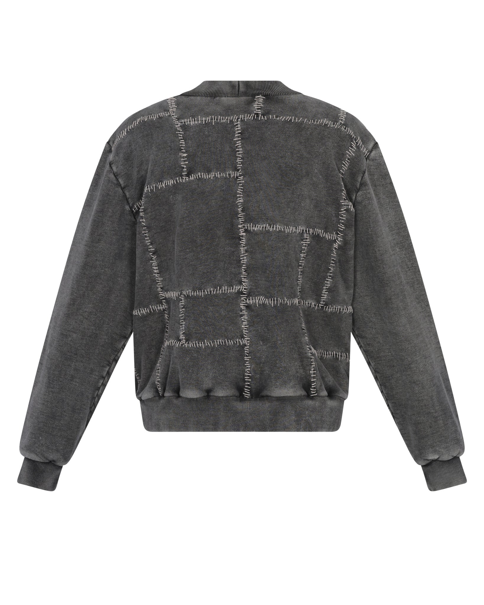 Paneled Cardigan (Grey)