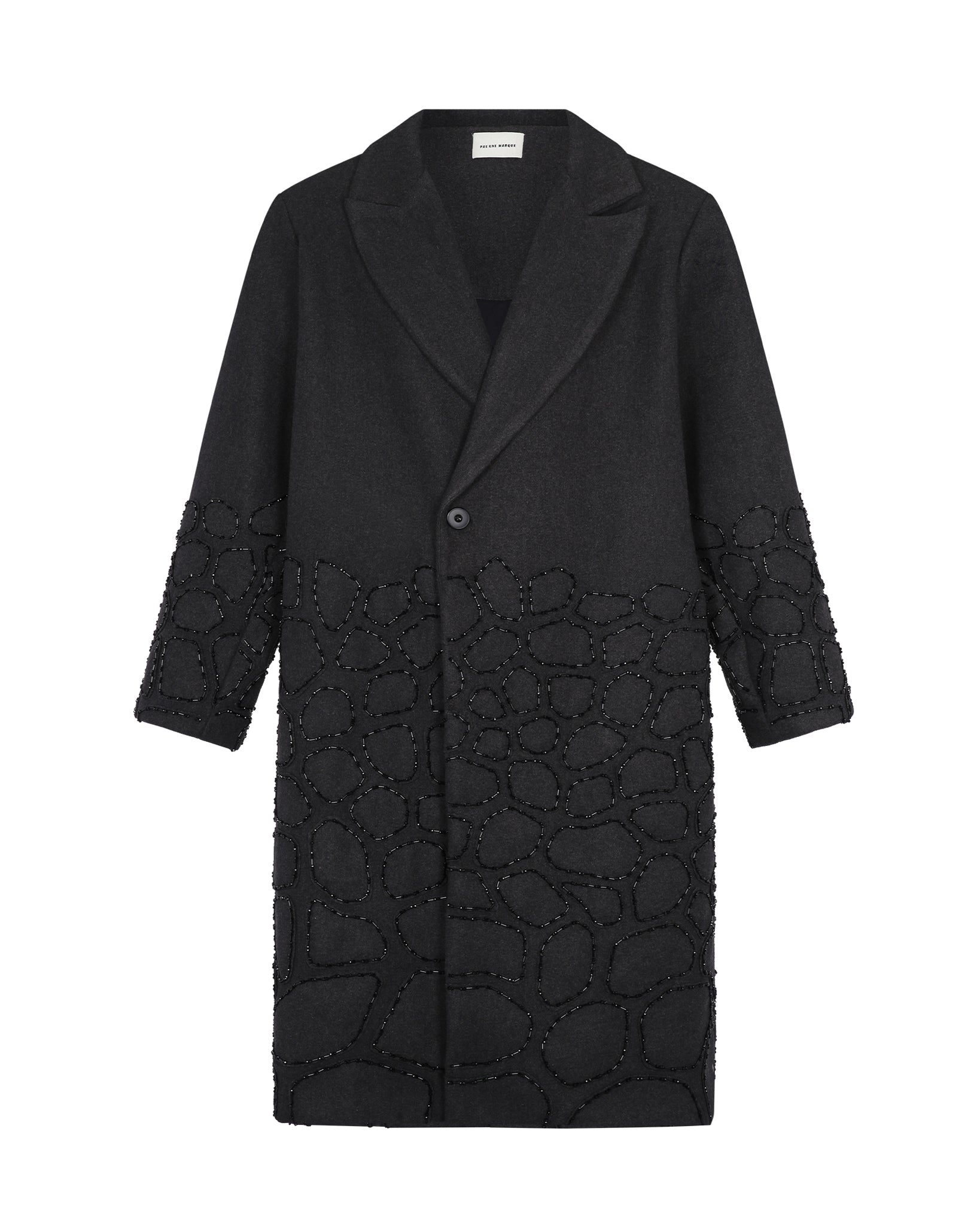 Hand-beaded Mosaic Trench Coat