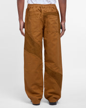 Suede Denim Trousers (Camel)