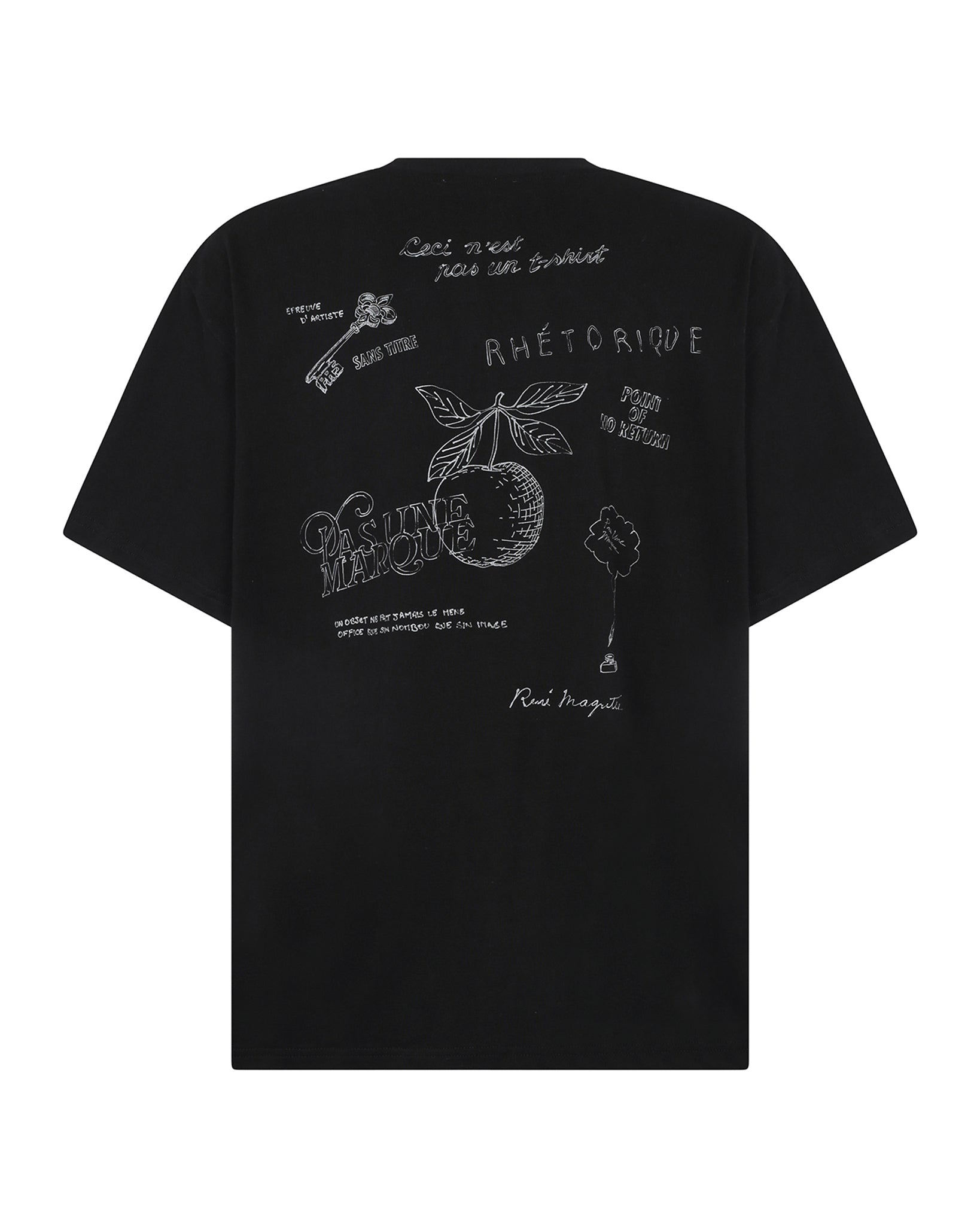 Apple Rene Magritte Tee (Black)
