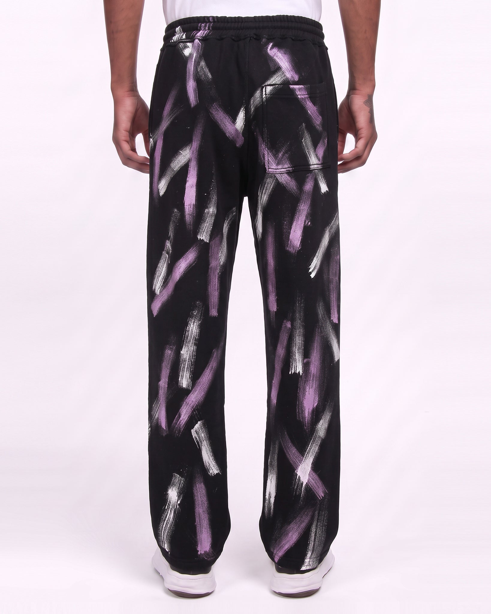 Paint Swash Sweatpants (Black)