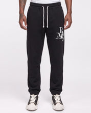 Sweatpant Angel & Letters (Black)