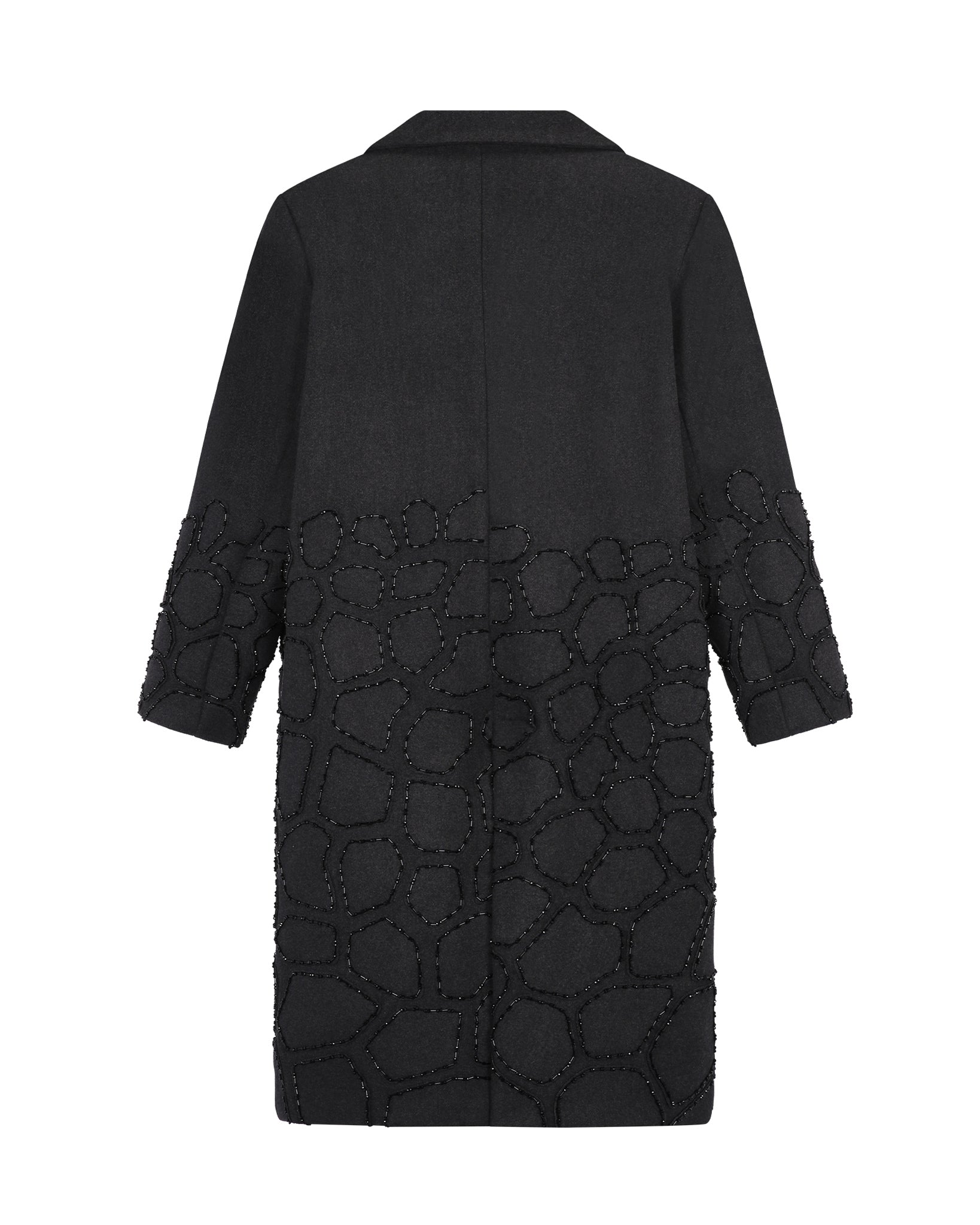 Hand-beaded Mosaic Trench Coat