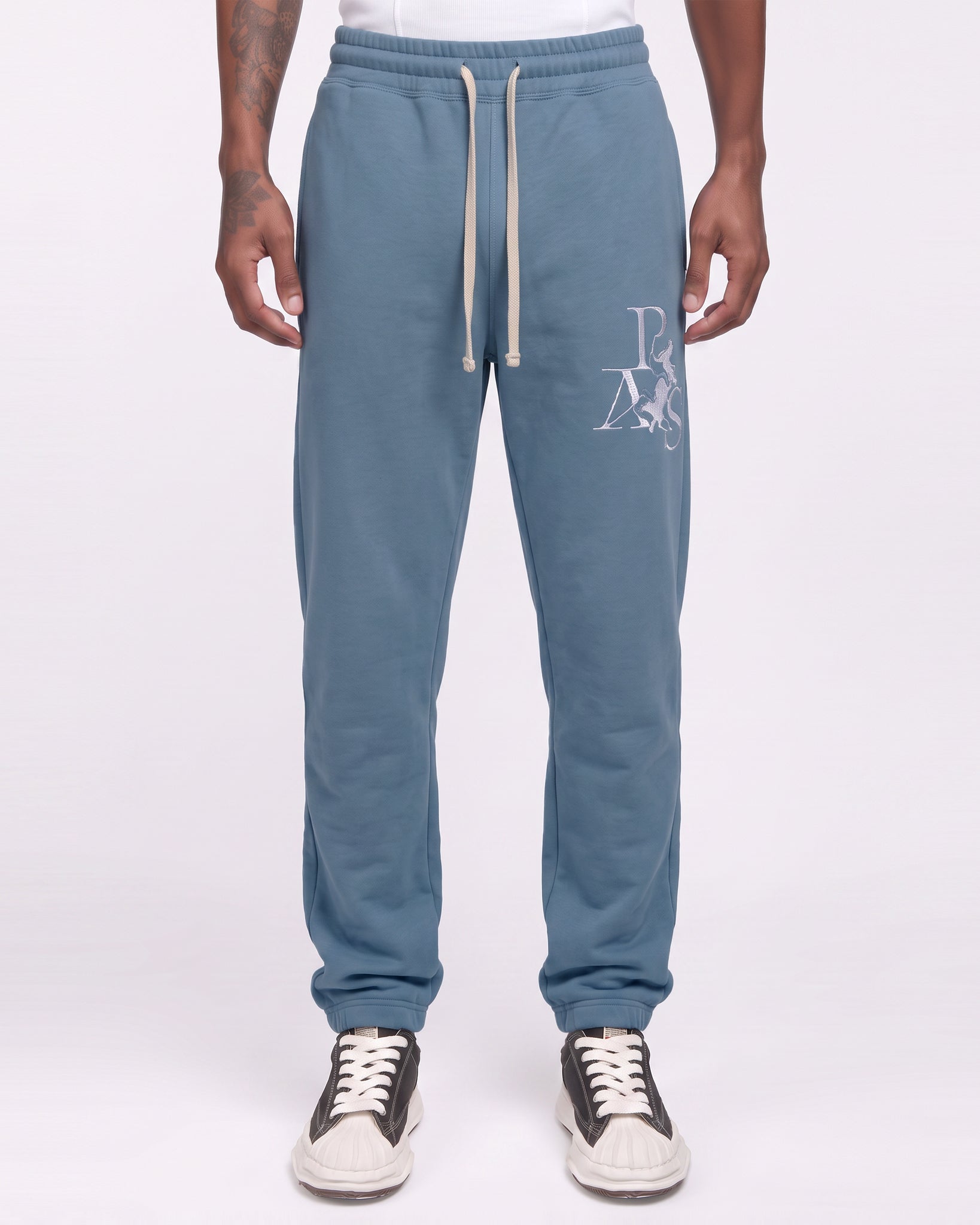 Sweatpant Angel & Letters (Heather Blue)