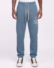 Sweatpant Angel & Letters (Heather Blue)