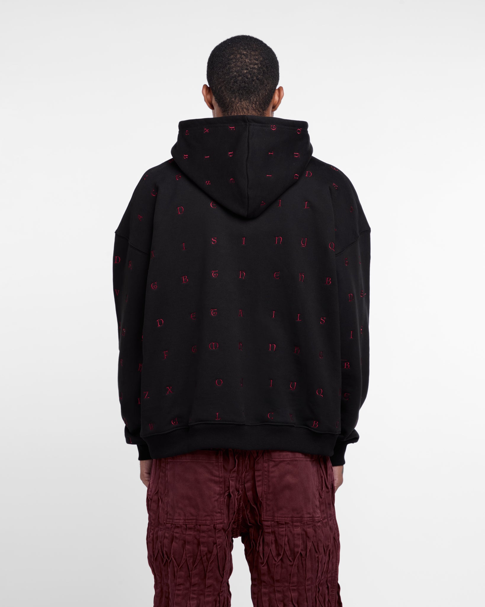 Devil's In The Details Hoodie (Black / Red)