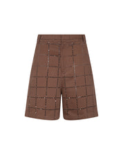 Laser-Cut Dots Bomber Short