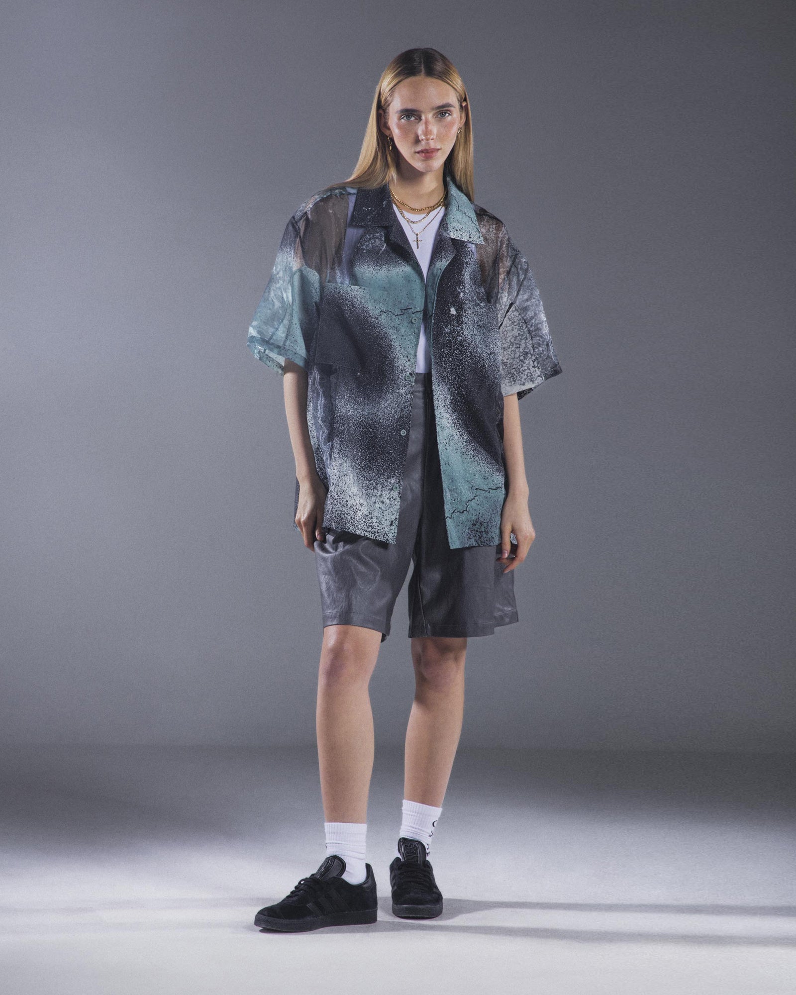 Azure Organza Shirt