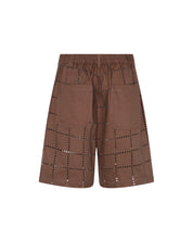 Laser-Cut Dots Bomber Short