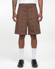 Laser-Cut Dots Bomber Short