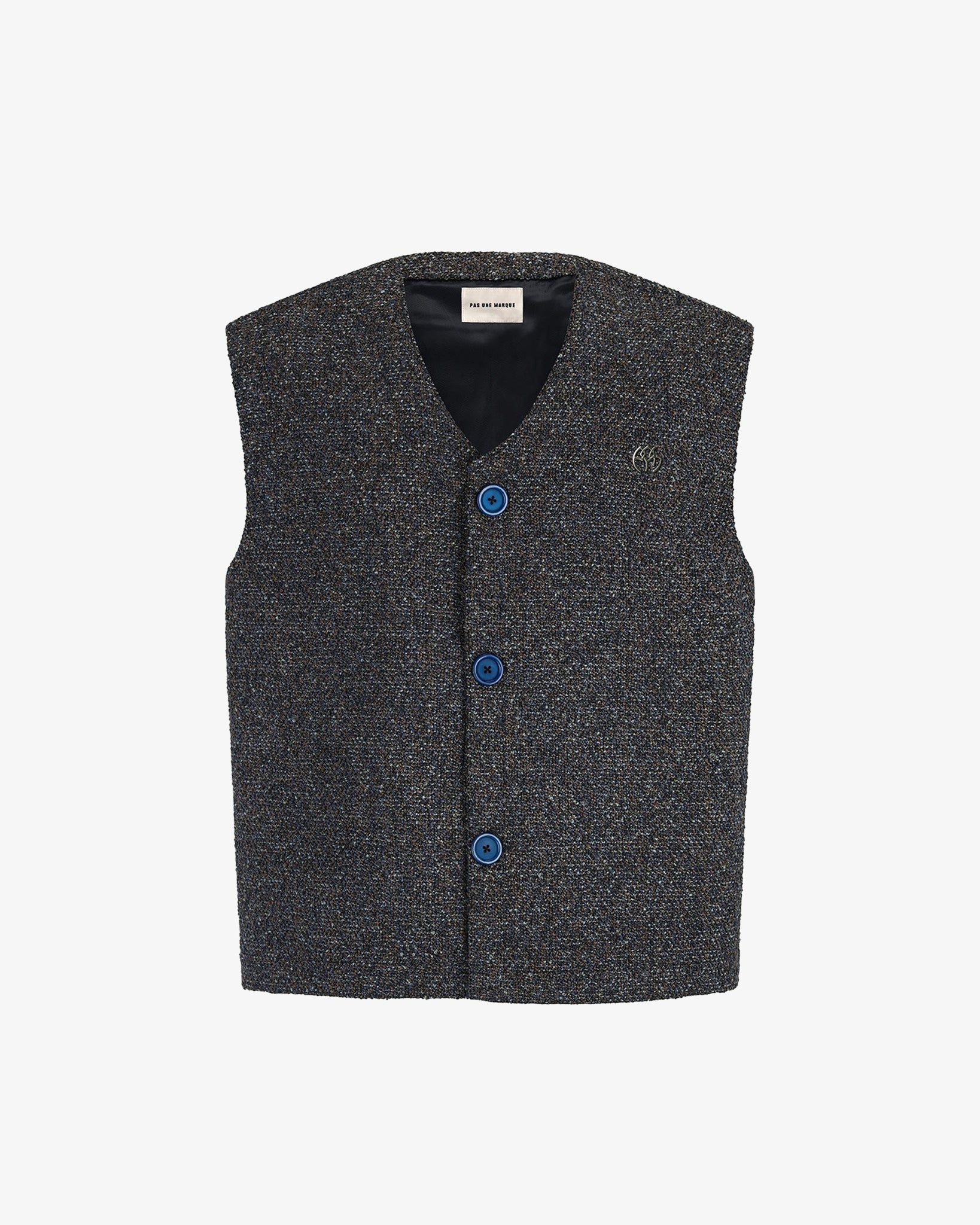 Blended Fabric Vest