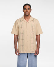 Embroidery of Disruption Button Down Shirt (Multi)