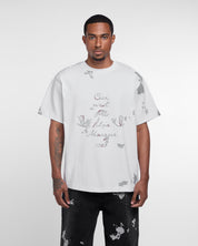 Ceci N'est Pas Une Marque Foil Tee Shirt (White)
