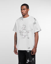 Ceci N'est Pas Une Marque Foil Tee Shirt (White)