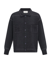 Embroidered Knit Shirt (Black)