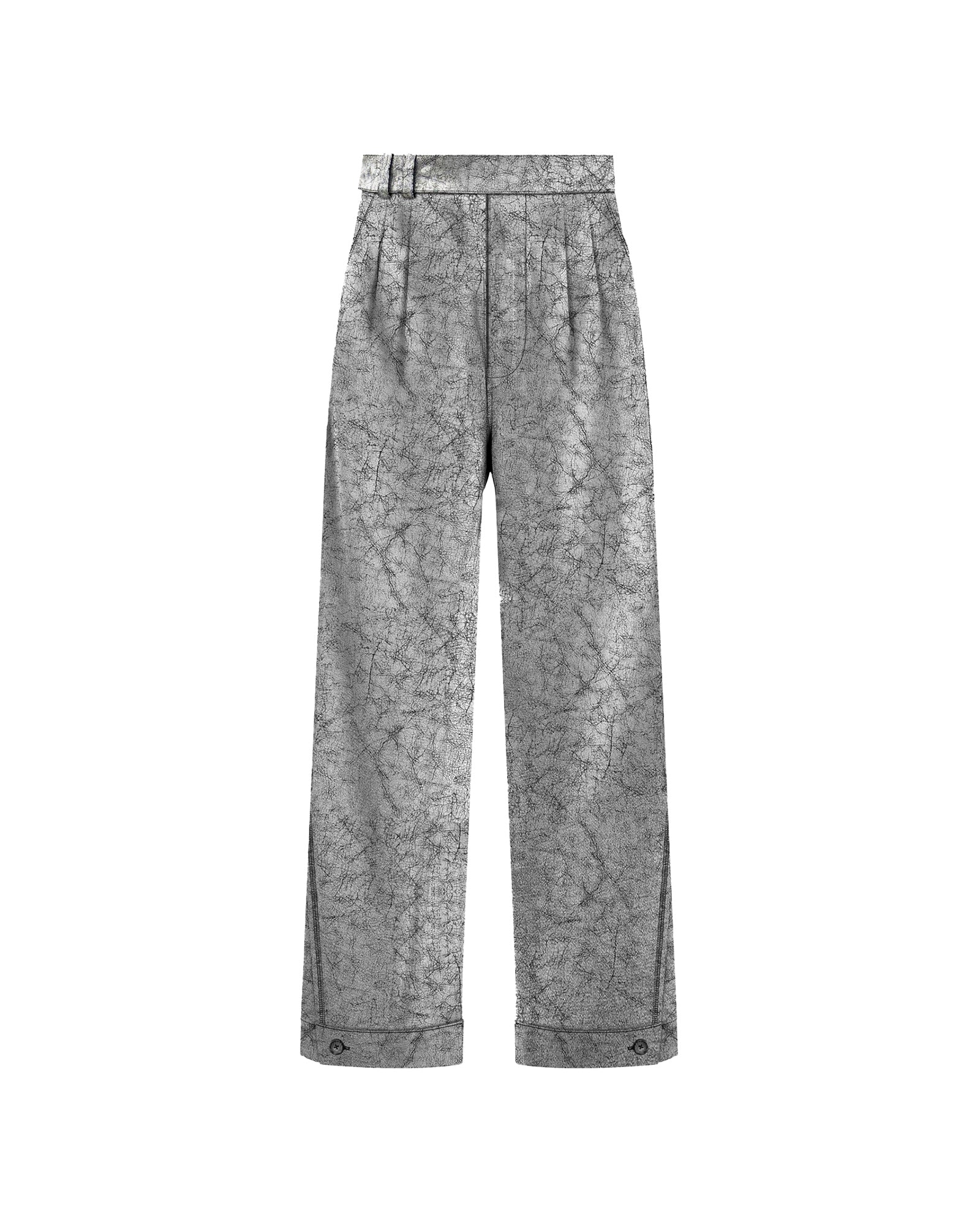 Crackled Denim Pant