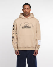 Optique Oversized Hoodie (Pebble Brown)