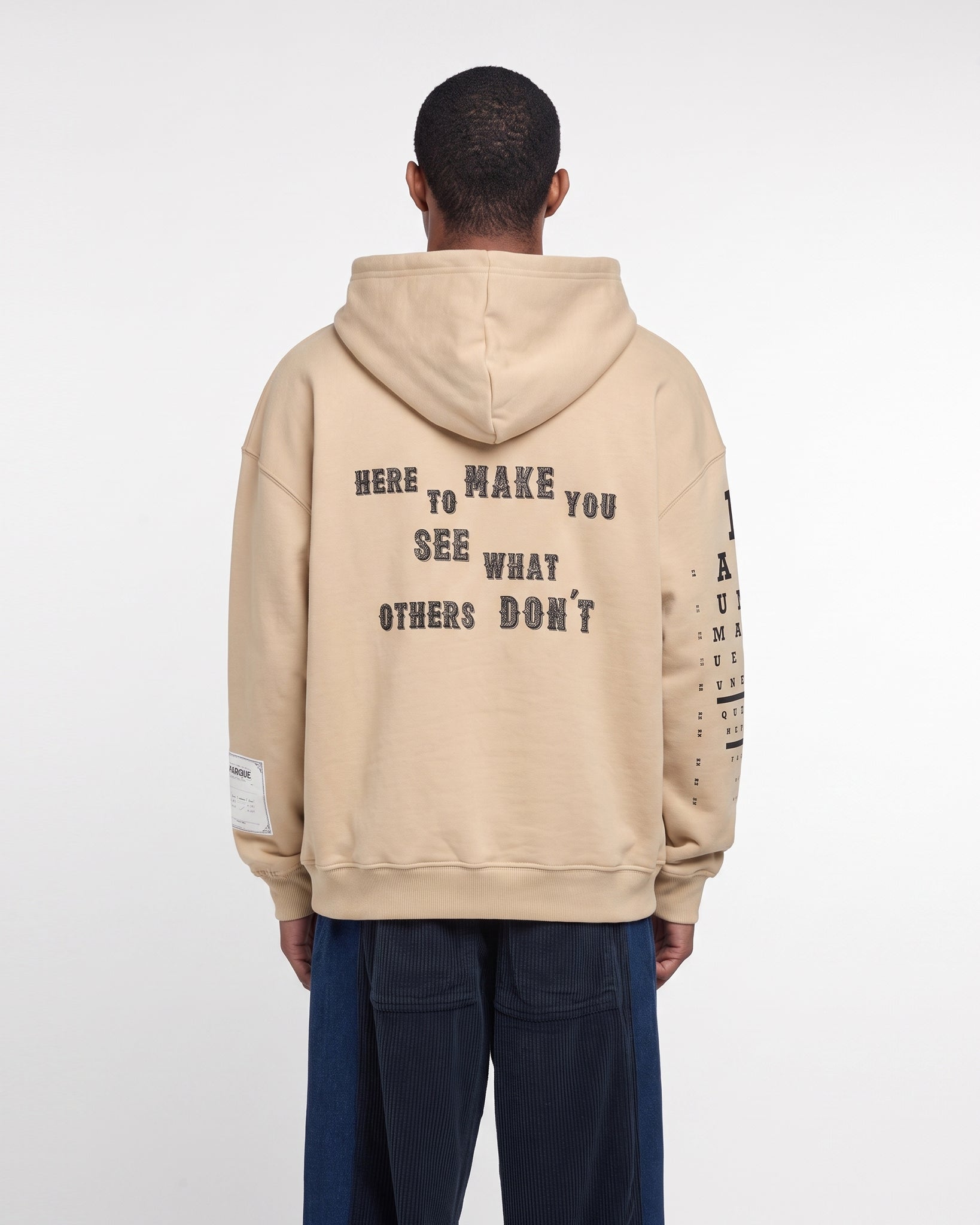 Optique Oversized Hoodie (Pebble Brown)