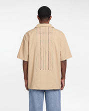 Embroidery of Disruption Button Down Shirt (Multi)