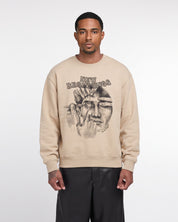 Incision Oversized Sweatshirt (Pebble Brown)