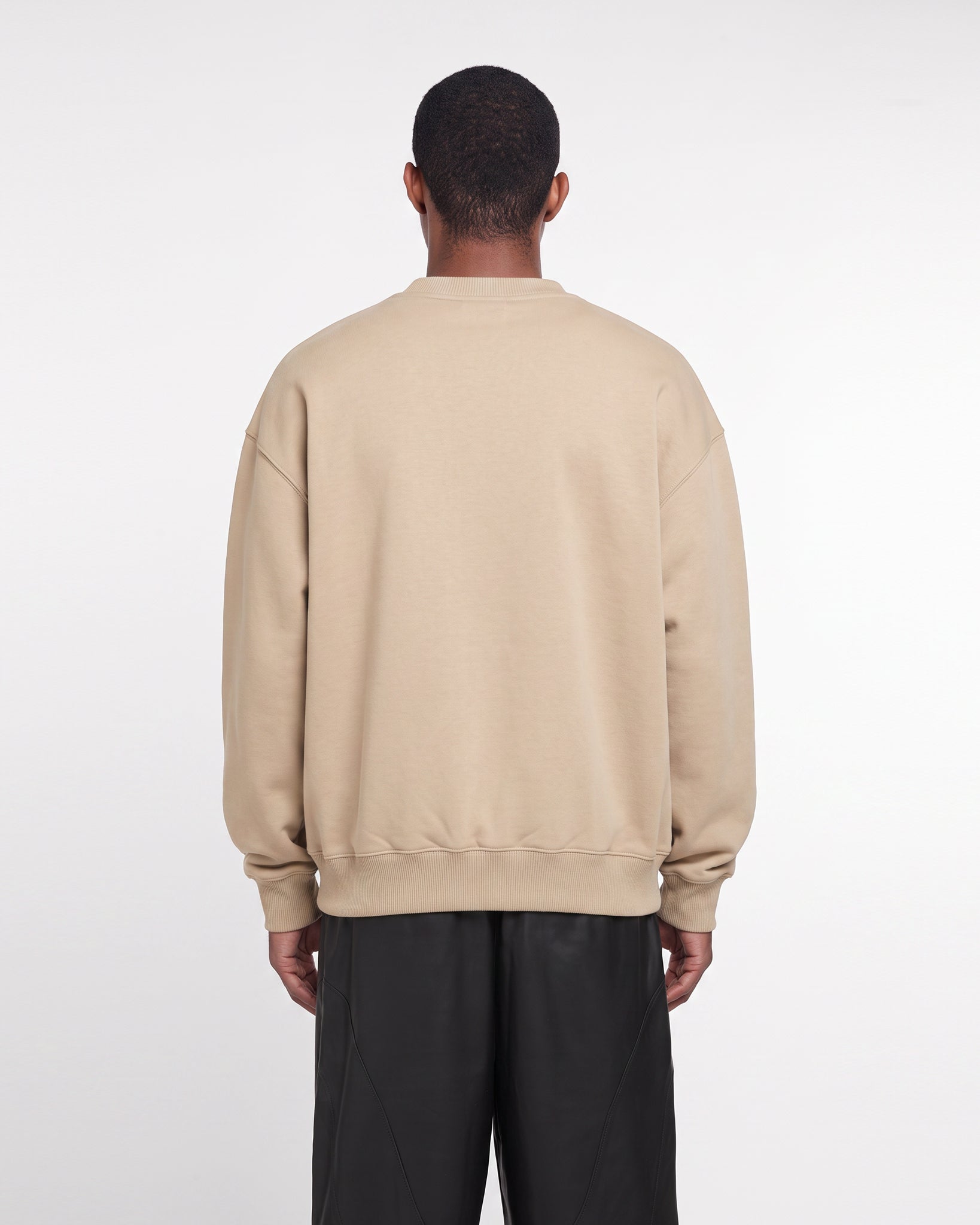 Incision Oversized Sweatshirt (Pebble Brown)