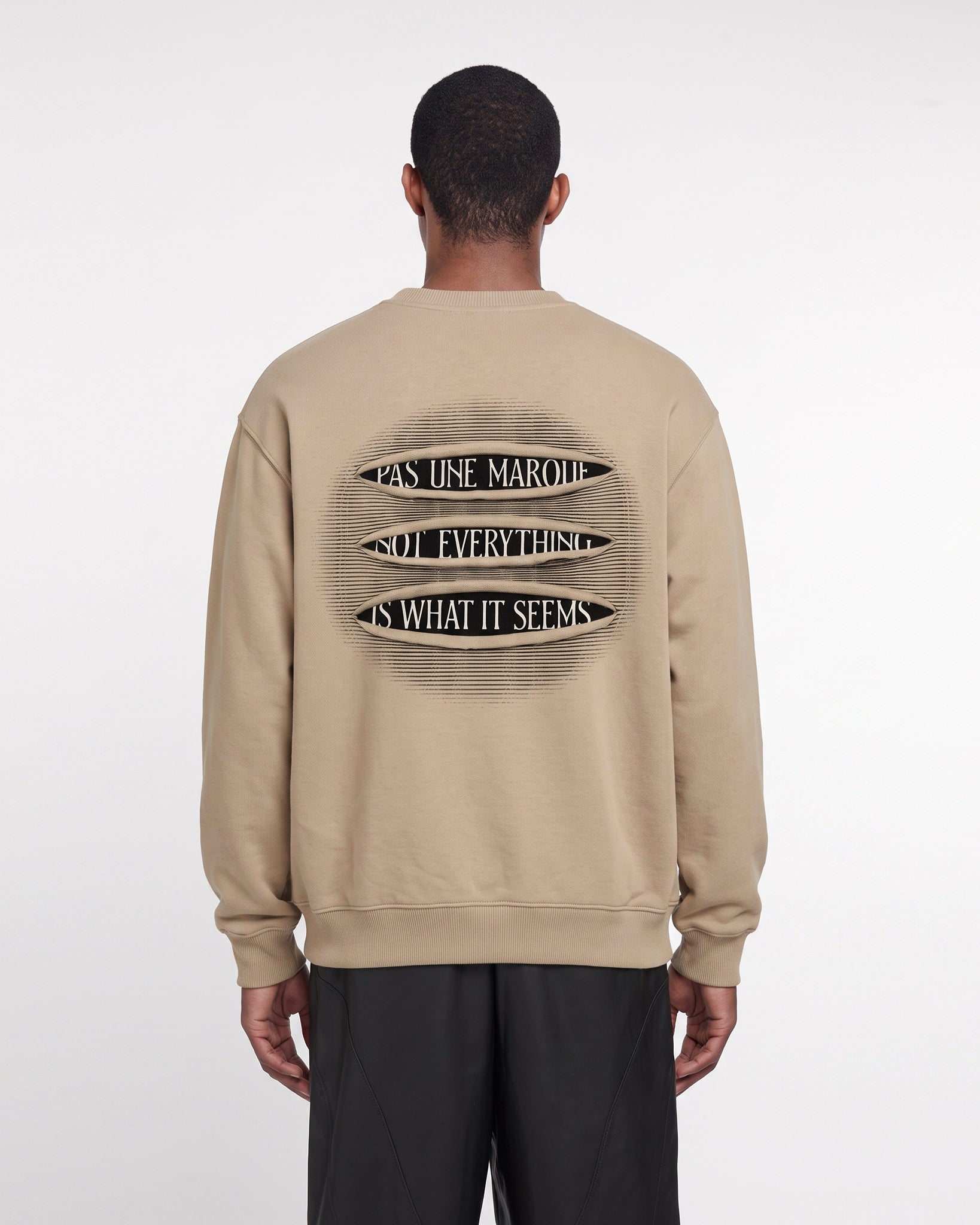 N.E.I.W.I.S. Oversized Sweatshirt (Pebble Brown)