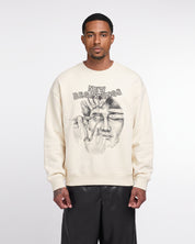 Incision Oversized Sweatshirt (Antique Beige)