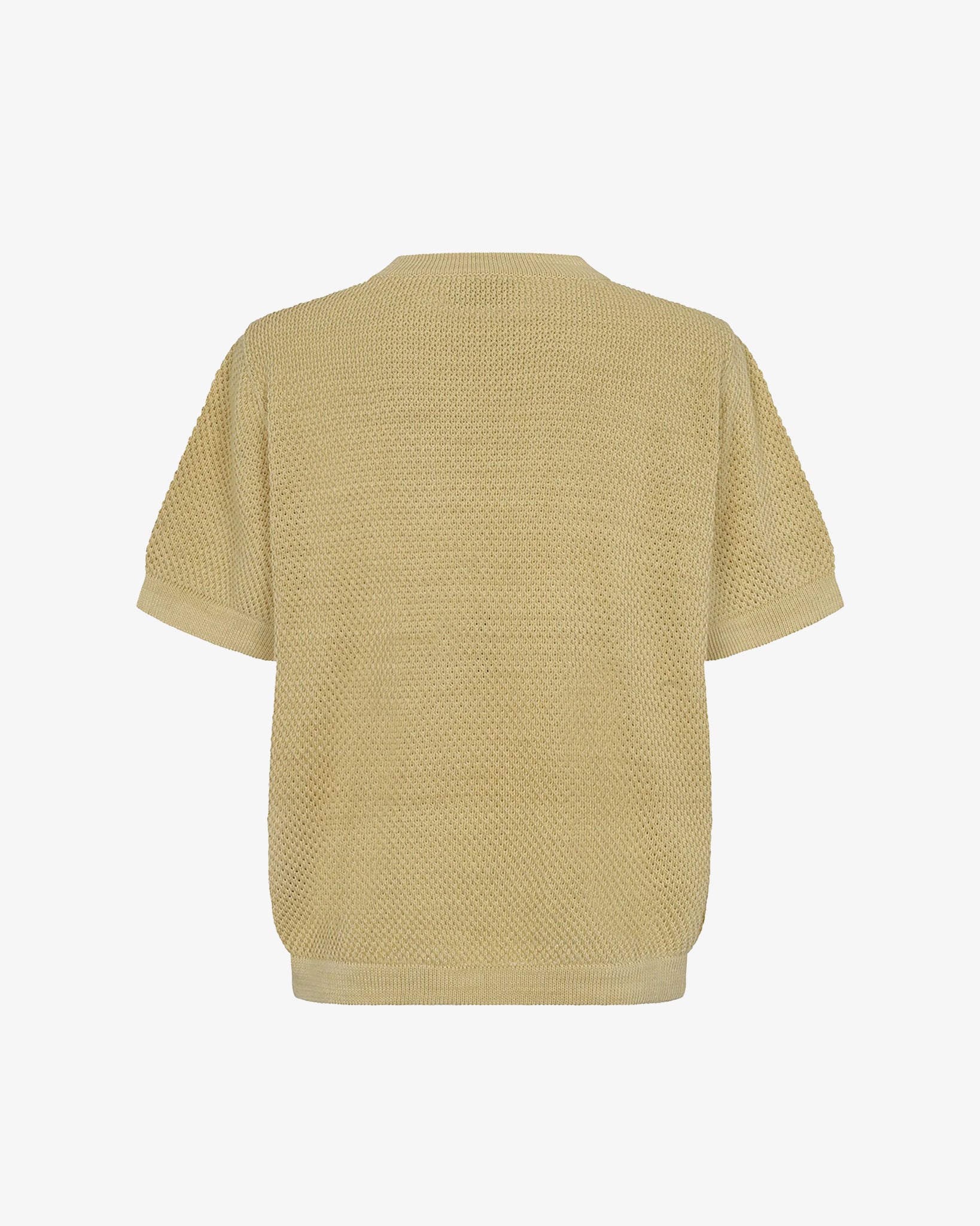 Textured Knitted Tee Shirt (Chamomile)