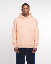 Distressed Hoodie (Rose Pink)