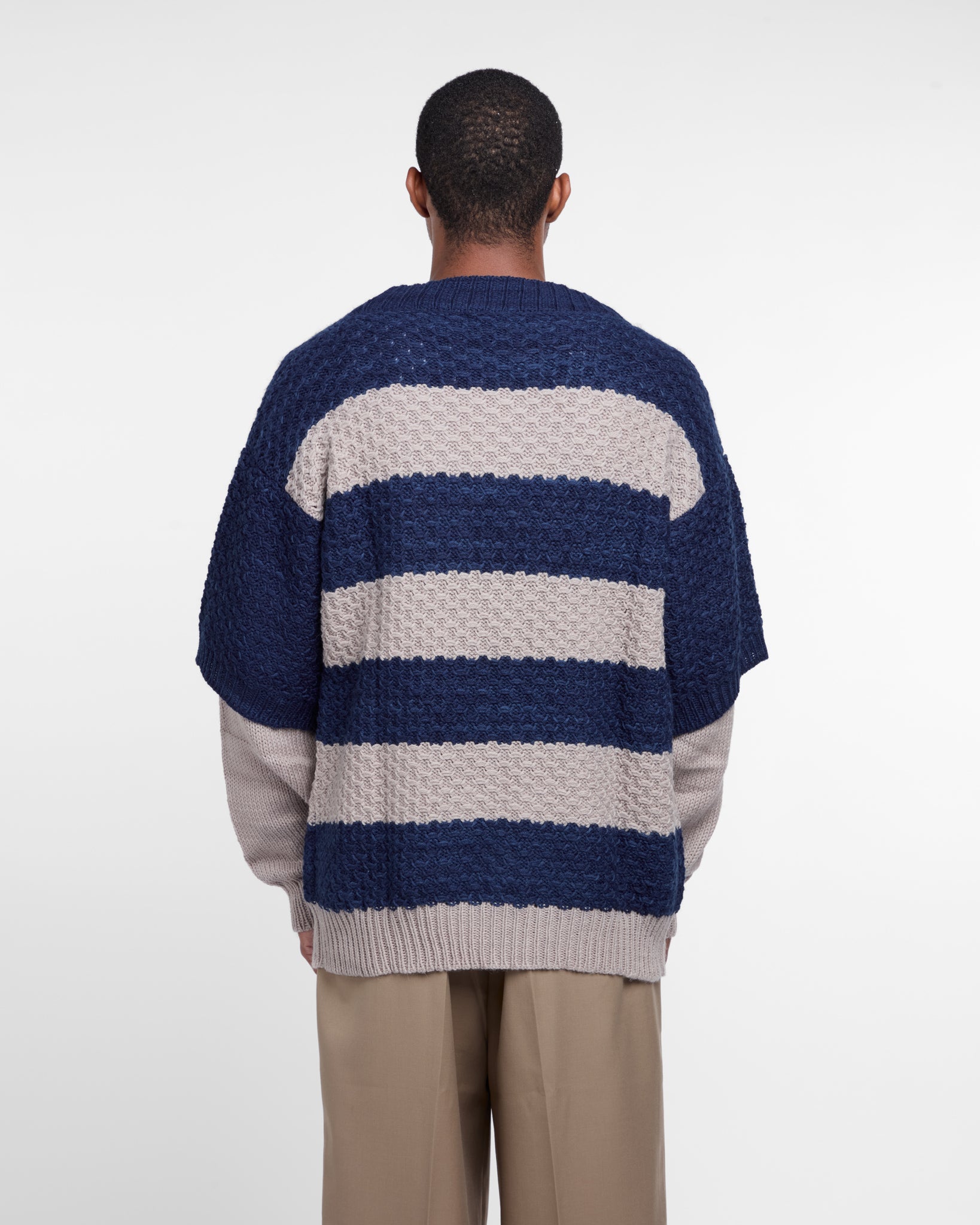 Knitted Cardigan Double-Sleeve (Multi)