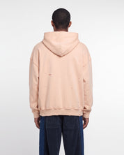 Distressed Hoodie (Rose Pink)