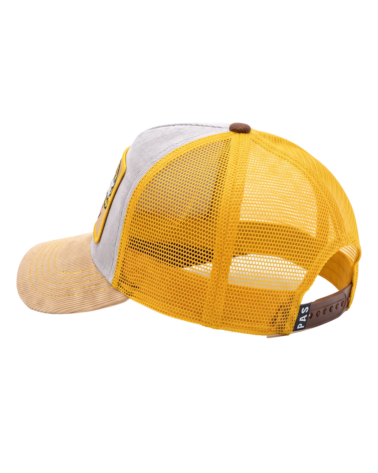 Where Is My Mind Trucker Hat (Grey/Yellow)