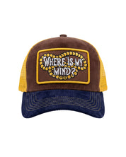 Where Is My Mind Trucker Hat (Brown/Yellow)