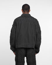 Pintuck Denim Jacket (Black)