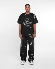 Ceci N'est Pas Une Marque Foil Tee Shirt (Black)