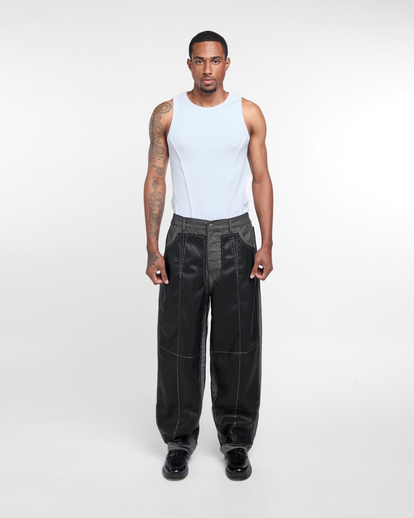 PAS Embroidered Trousers (Black)