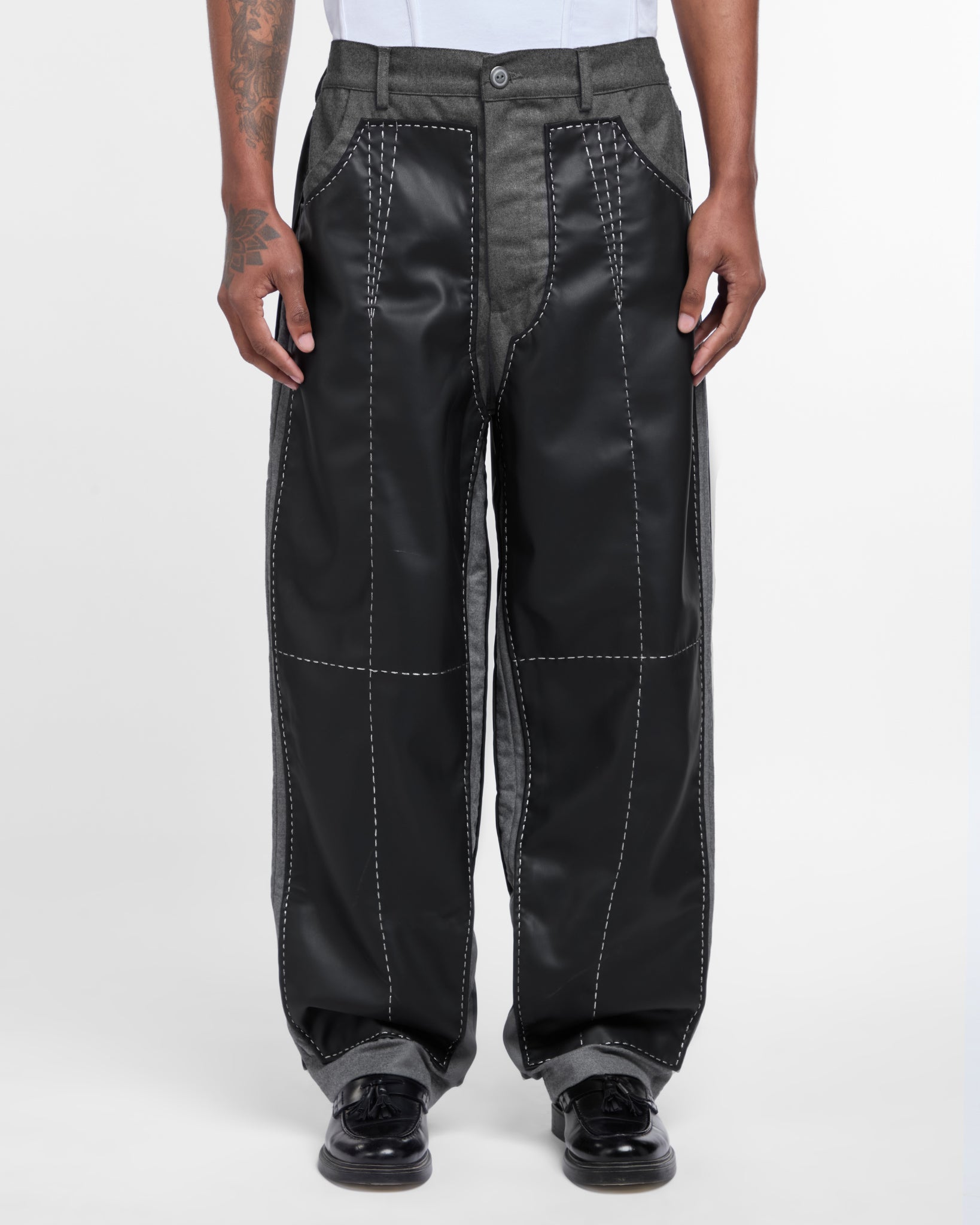 PAS Embroidered Trousers (Black)