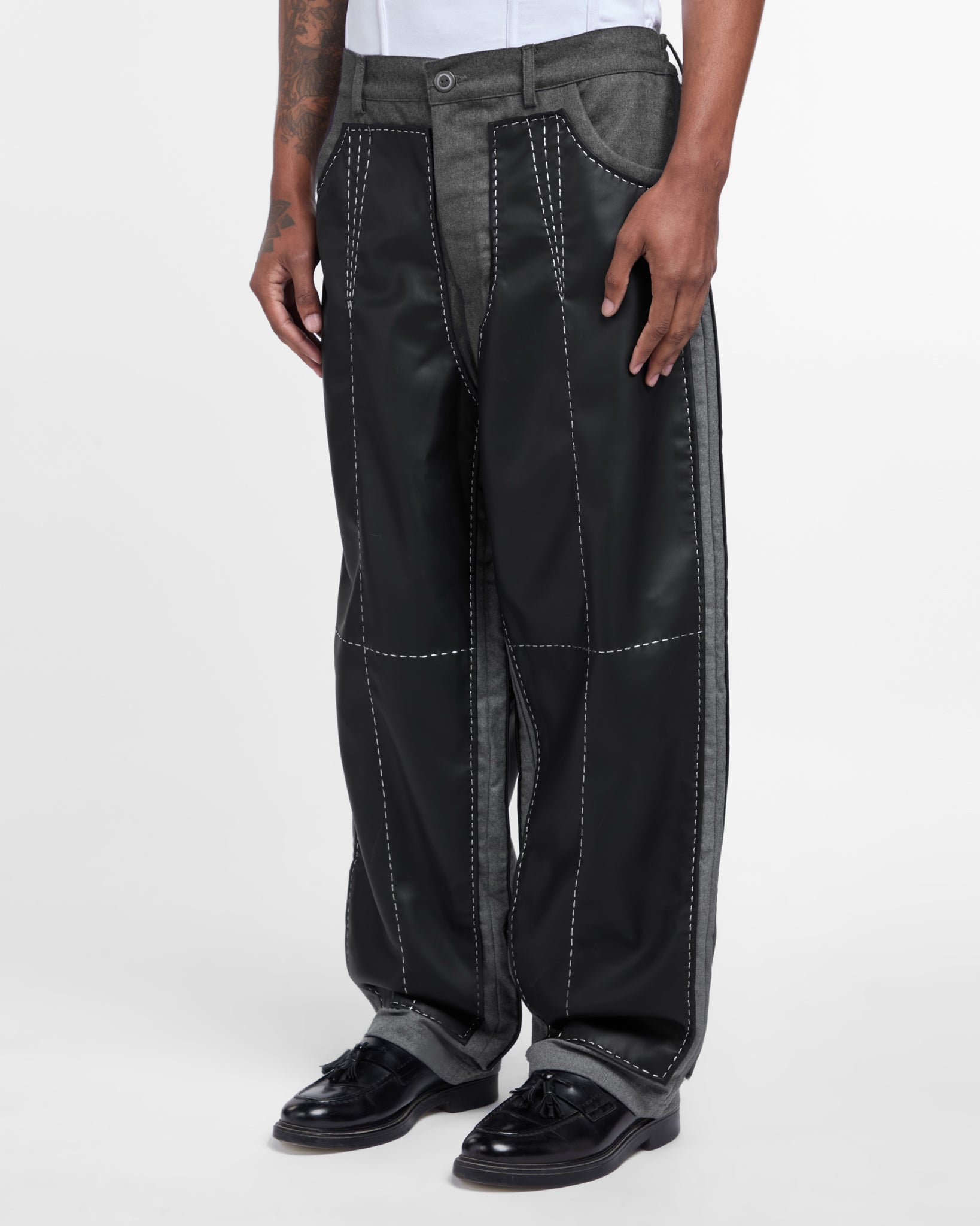 PAS Embroidered Trousers (Black)