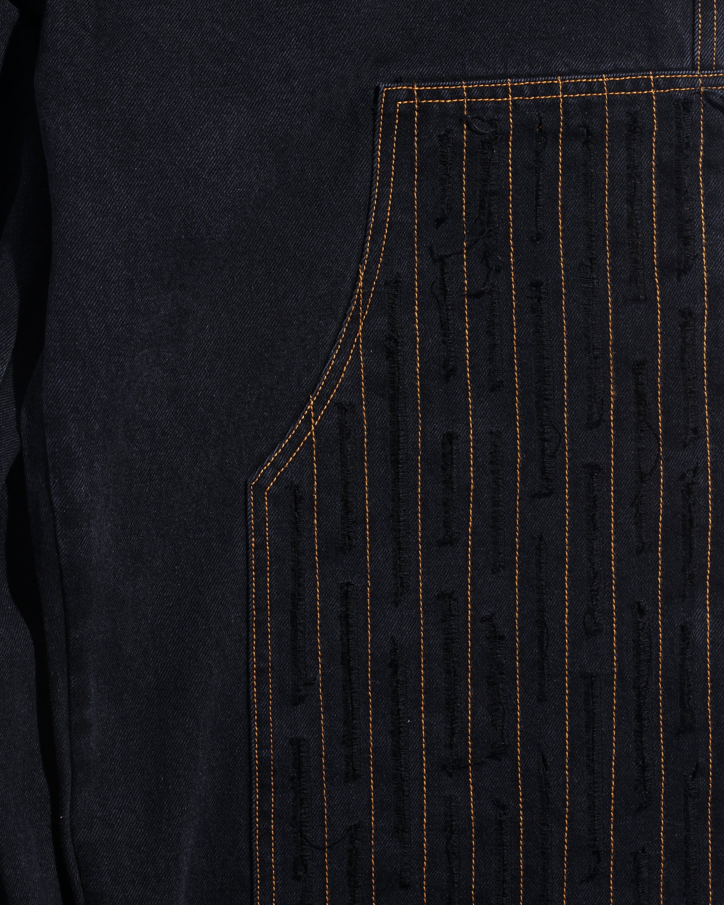 Distressed Patch Carpenter Pants